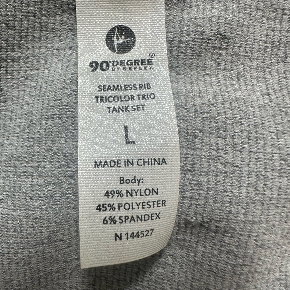 90 Degree By Reflex Heather Gray‎ Sleeveless Top, Size L, MSRP $12 - Picture 5 of 7